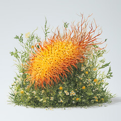 cactus flower isolated wildlife nature