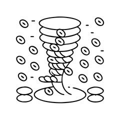 twister icon icon, twister icon vector illustration-simple illustration of twister icon, perfect for twister icon logos and icons