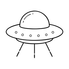 ufo icon, ufo vector illustration-simple illustration of ufo, perfect for ufo logos and icons