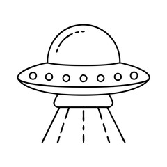 ufo spaceship icon, ufo spaceship vector illustration-simple illustration of ufo spaceship, perfect for ufo spaceship logos and icons