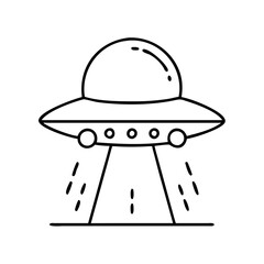 ufo spaceship icon icon, ufo spaceship icon vector illustration-simple illustration of ufo spaceship icon, perfect for ufo spaceship icon logos and icons