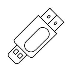 usb icon, usb vector illustration-simple illustration of usb, perfect for usb logos and icons
