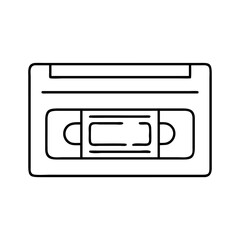 vhs icon icon, vhs icon vector illustration-simple illustration of vhs icon, perfect for vhs icon logos and icons
