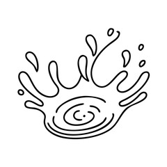 water splash icon, water splash vector illustration-simple illustration of water splash, perfect for water splash logos and icons