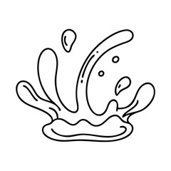 water splash icon, water splash vector illustration-simple illustration of water splash, perfect for water splash logos and icons