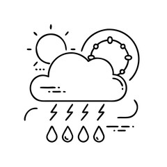 weather icon icon, weather icon vector illustration-simple illustration of weather icon, perfect for weather icon logos and icons