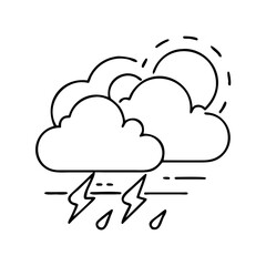 weather icon icon, weather icon vector illustration-simple illustration of weather icon, perfect for weather icon logos and icons