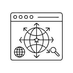 web icon icon, web icon vector illustration-simple illustration of web icon, perfect for web icon logos and icons