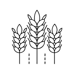 Fototapeta premium wheat icon icon, wheat icon vector illustration-simple illustration of wheat icon, perfect for wheat icon logos and icons