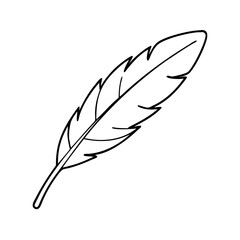 Fototapeta premium white birds feather icon, white birds feather vector illustration-simple illustration of white birds feather, perfect for white birds feather logos and icons