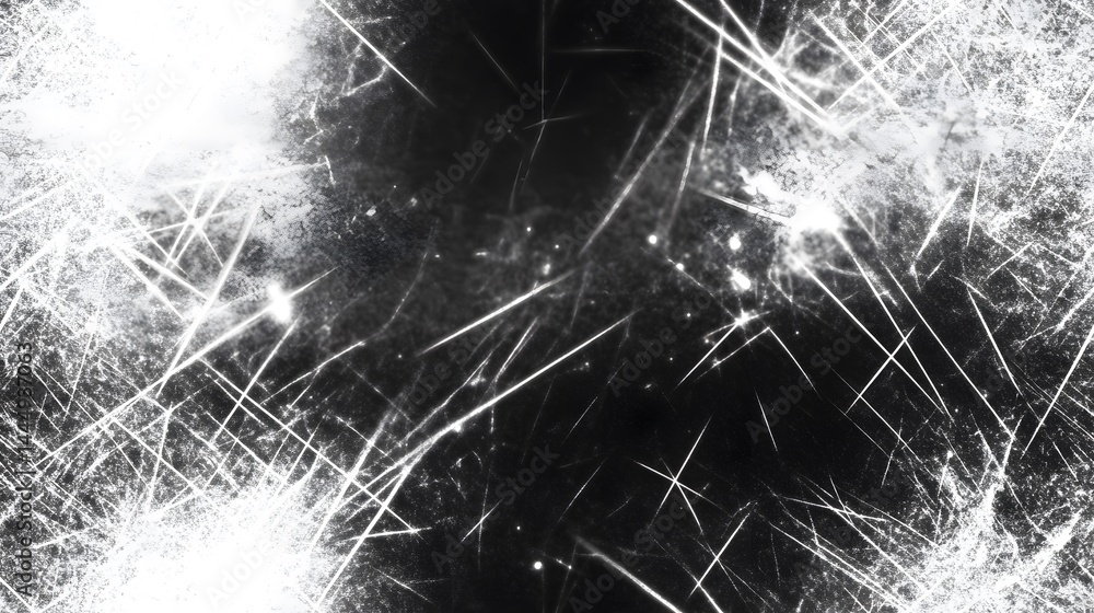 Poster abstract black and white texture with intersecting lines.