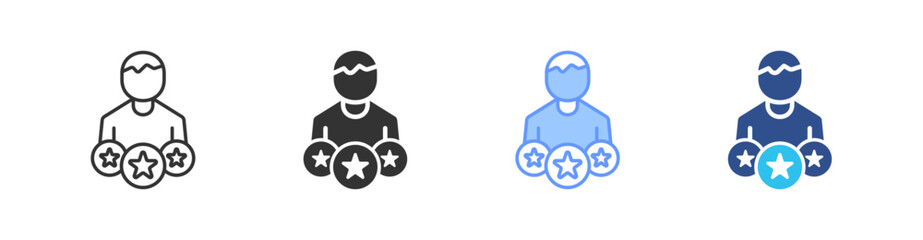 Experience Multi Style Icon Set Vector 