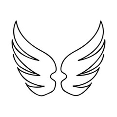 wings icon icon, wings icon vector illustration-simple illustration of wings icon, perfect for wings icon logos and icons