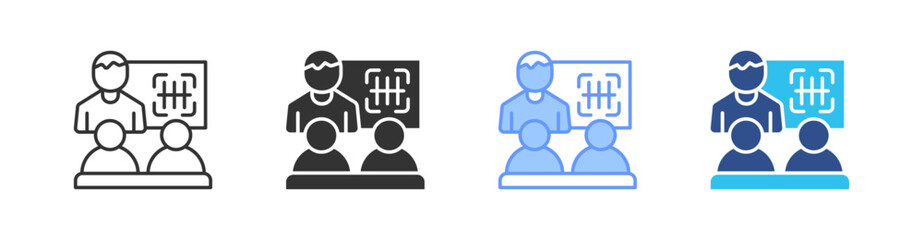 Training Multi Style Icon Set Vector 