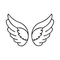 wings icon icon, wings icon vector illustration-simple illustration of wings icon, perfect for wings icon logos and icons