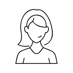 woman head icon icon, woman head icon vector illustration-simple illustration of woman head icon, perfect for woman head icon logos and icons