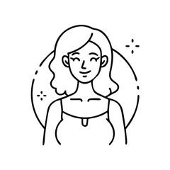 woman icon icon, woman icon vector illustration-simple illustration of woman icon, perfect for woman icon logos and icons