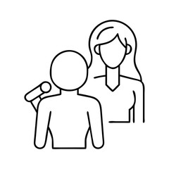 woman shadow icon icon, woman shadow icon vector illustration-simple illustration of woman shadow icon, perfect for woman shadow icon logos and icons