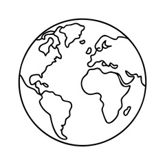 world planet earth icon, world planet earth vector illustration-simple illustration of world planet earth, perfect for world planet earth logos and icons