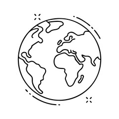 world planet earth icon, world planet earth vector illustration-simple illustration of world planet earth, perfect for world planet earth logos and icons