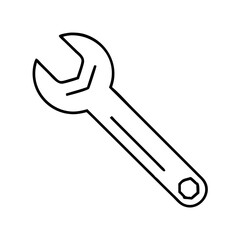 wrench icon, wrench vector illustration-simple illustration of wrench, perfect for wrench logos and icons