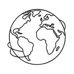 world planet earth icon, world planet earth vector illustration-simple illustration of world planet earth, perfect for world planet earth logos and icons