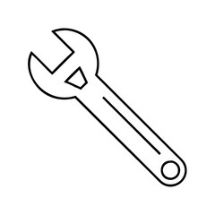 wrench icon, wrench vector illustration-simple illustration of wrench, perfect for wrench logos and icons