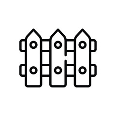 Fence  Icon vector stock illustration