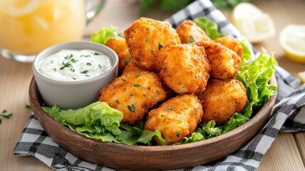 Golden Fried Cheese Bites with Ranch Dip fried cheese cheese bites appetizer finger food snack lunch