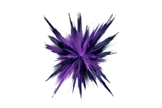 Abstract explosion of purple and gray