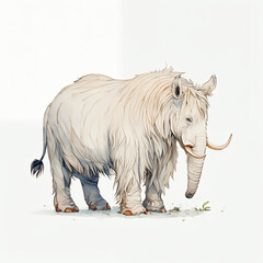 Elephant in the wild animal art poster