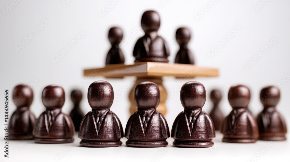 Poster chess game displaying decentralized autonomous governance concept in investment strategies for futur