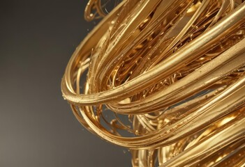 Abstract golden swirls, shimmering metallic texture,  glitter,  elegant