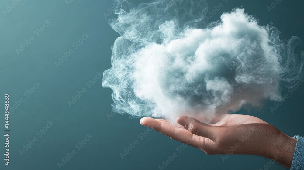 Leinwandbilder dynamic visual representation showcasing cloud-based banking solutions with scalable digital infrast