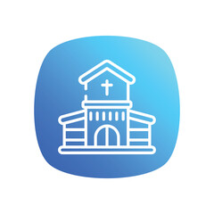 Church  Icon vector stock illustration