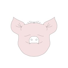 pink pig cartoon
