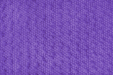 Texture of purple carpet fabric with large coarse textured weaving. Surface, structure of upholstery or rug material, cloth background close up, macro.