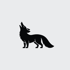 vector image of a wolf