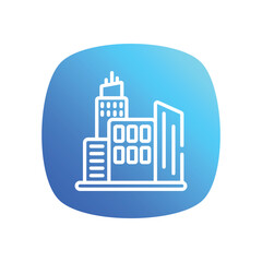 Obraz premium Buildings Icon vector stock illustration
