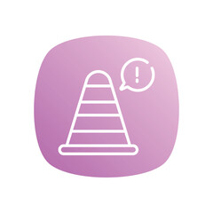 Cone  Icon vector stock illustration