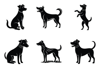Dog Silhouette Collection 