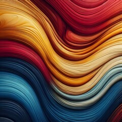 Colorful Wood Grain Texture with Flowing Lines