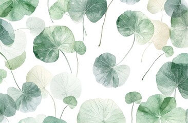 Obraz premium Delicate, translucent leaf pattern