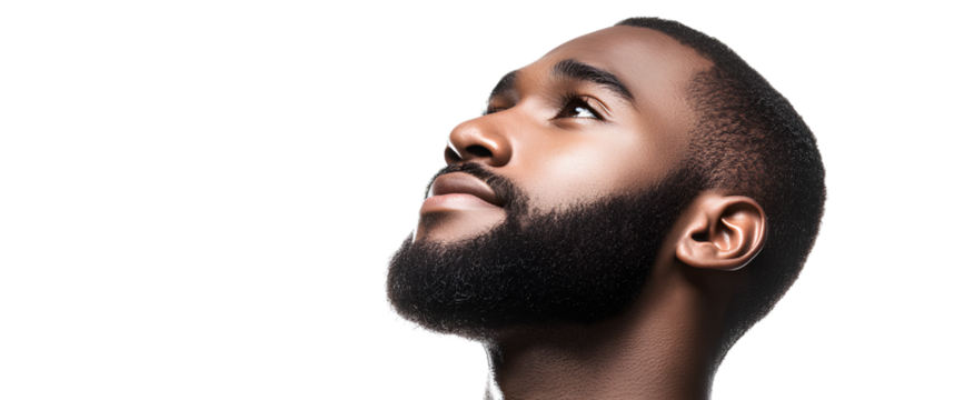  Portrait of a happy young Arab man wearing a blazer and blue t-shirt, smiling at the camera. Isolated on a transparent background 