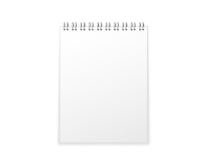 png back to school illustration with notebook spiral sheet and pen for writing note or diary page in education concept with document design template and personal organiser on white background

