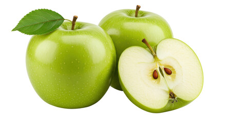 Isolated Green Apples
