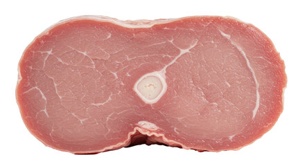 Isolated Raw Veal Cutlet