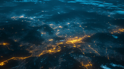 Fototapeta premium This image represents near space photography taken at 20km above ground level.