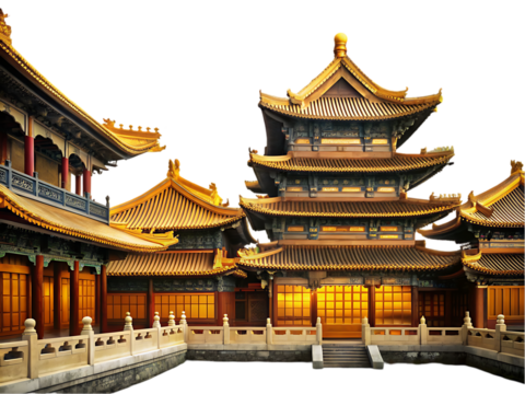Golden Chinese Palace Architecture