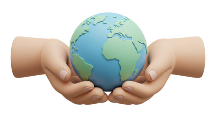 Isolated World in Hands